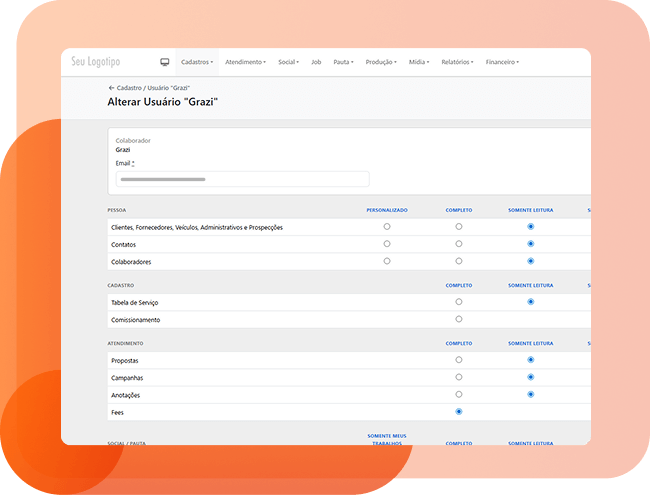 Permissões e controle